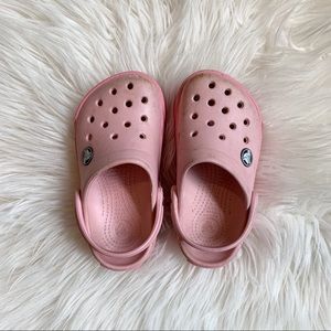 Light pink Crocs band clog, children’s size 8/9